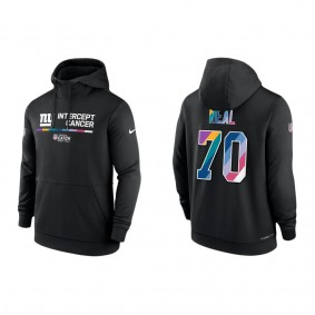Evan Neal New York Giants 2022 Crucial Catch Therma Performance Pullover Hoodie