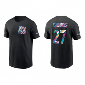 Men's Baltimore Ravens J.K. Dobbins Black 2023 NFL Crucial Catch T-Shirt