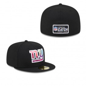 Men's New York Giants Black 2023 NFL Crucial Catch 59FIFTY Fitted Hat