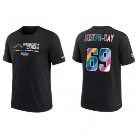Sebastian Joseph-Day Los Angeles Chargers Black 2022 NFL Crucial Catch Performance T-Shirt